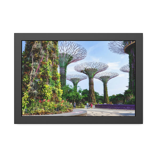 Framed Paper Poster - SG Series (Gardens by the Bay)