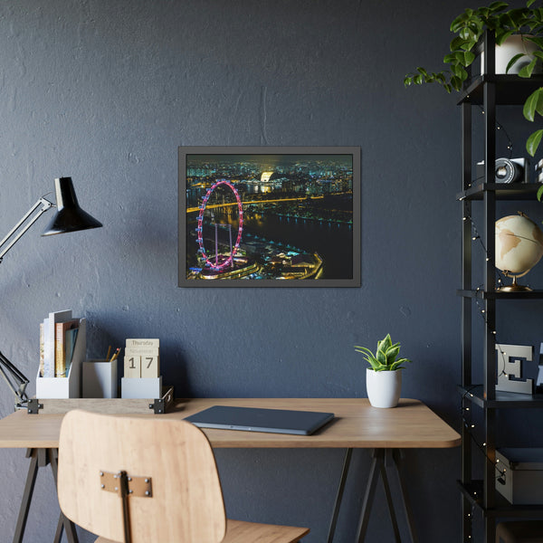 Framed Paper Poster - SG Series (Singapore Flyer)