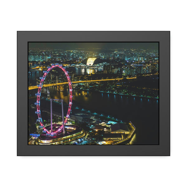Framed Paper Poster - SG Series (Singapore Flyer)