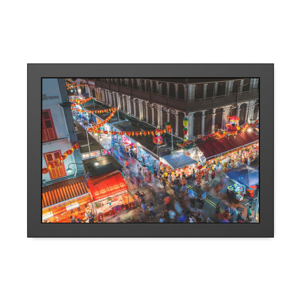 Framed Paper Poster - SG Series (Chinatown 01)