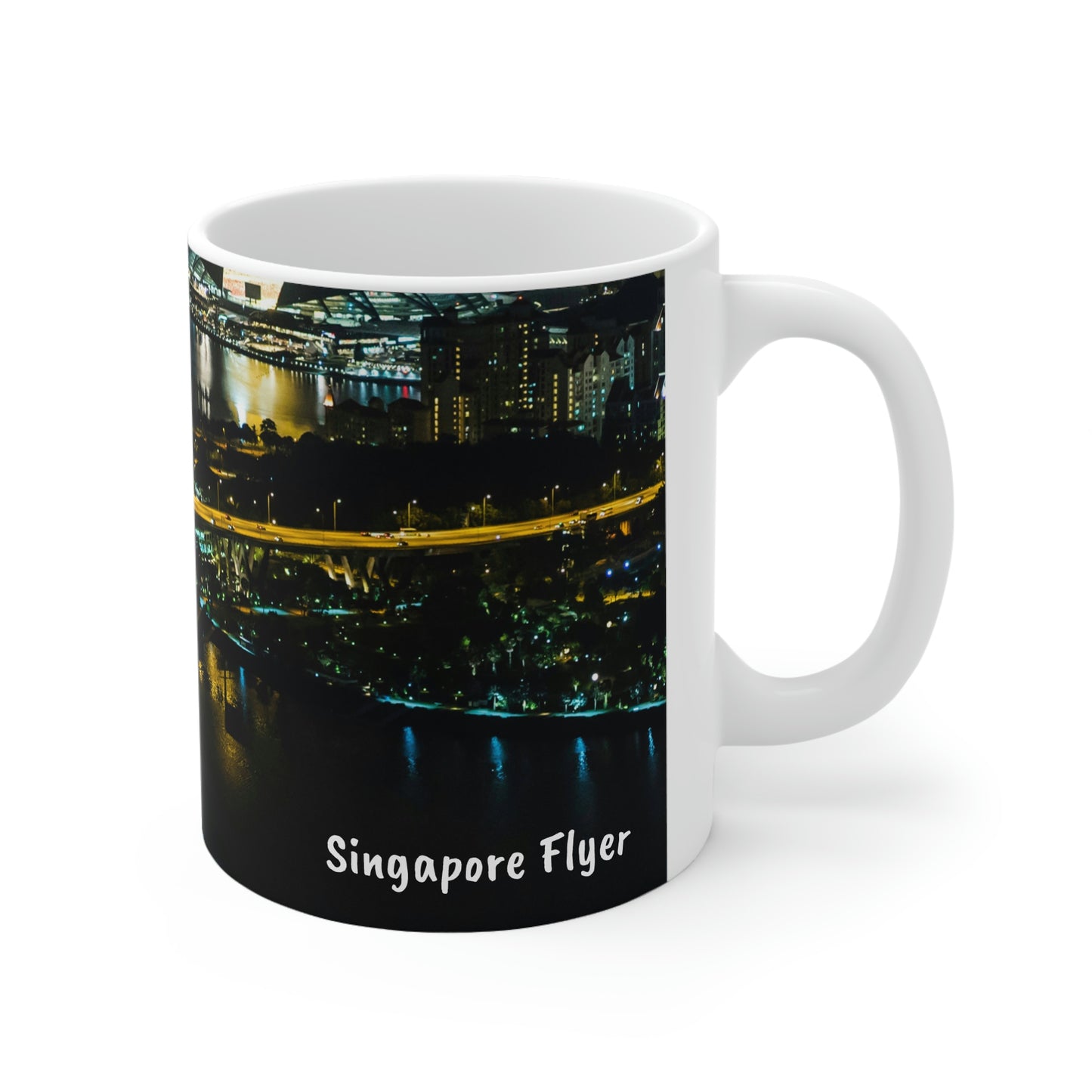 Classic Ceramic Mug  - SG Series (Singapore Flyer - Night View)