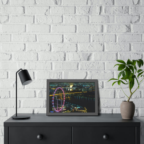 Framed Paper Poster - SG Series (Singapore Flyer)