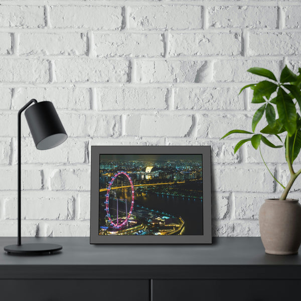 Framed Paper Poster - SG Series (Singapore Flyer)