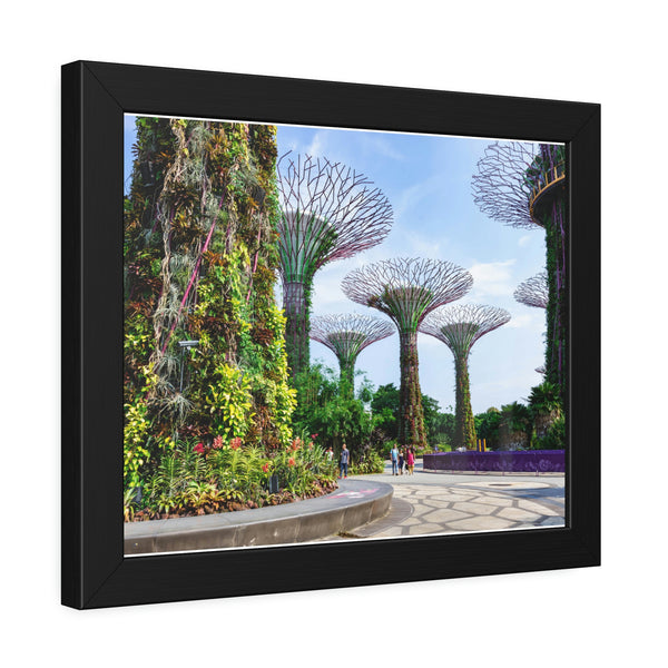 Framed Paper Poster - SG Series (Gardens by the Bay)