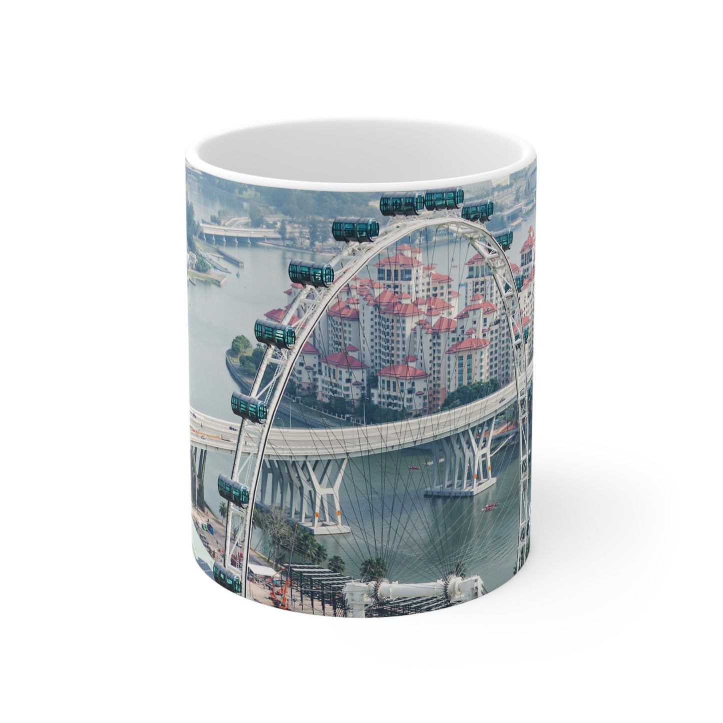 Classic Ceramic Mug  - SG Series (Singapore Flyer - Day View)