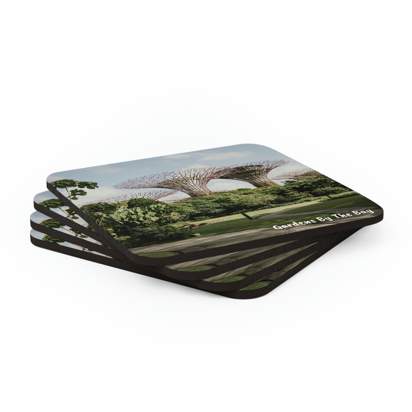 Corkwood Coaster Set (4) - SG Series (Gardens By The Bay)