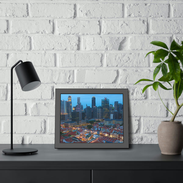 Framed Paper Poster - SG Series (Chinatown 02)