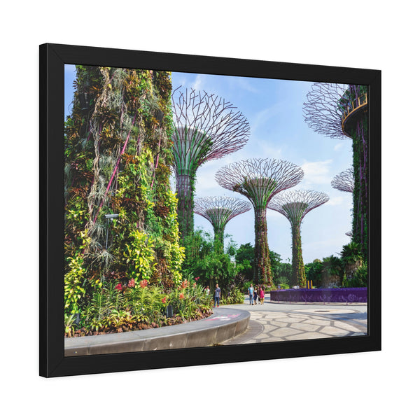 Framed Paper Poster - SG Series (Gardens by the Bay)