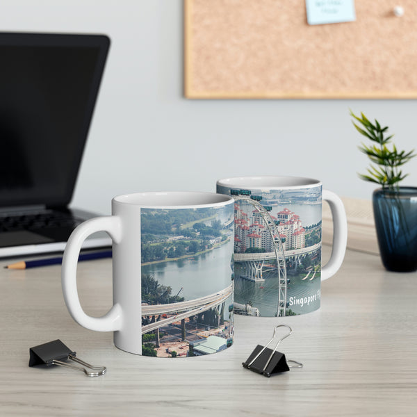 Classic Ceramic Mug  - SG Series (Singapore Flyer - Day View)