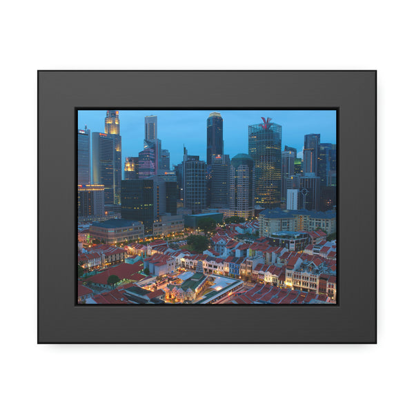 Framed Paper Poster - SG Series (Chinatown 02)