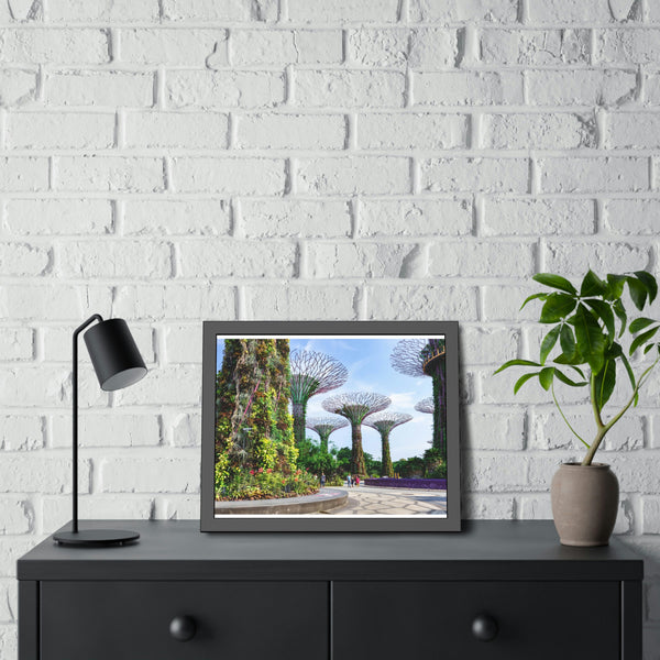 Framed Paper Poster - SG Series (Gardens by the Bay)