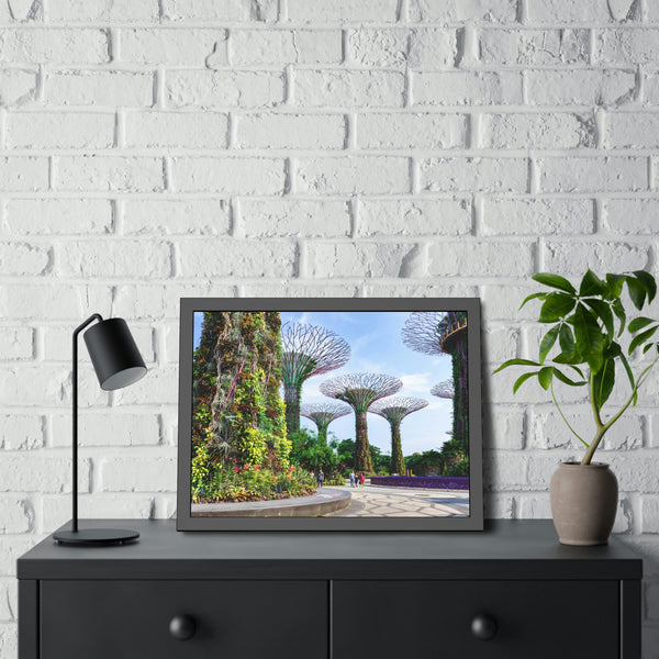 Framed Paper Poster - SG Series (Gardens by the Bay)