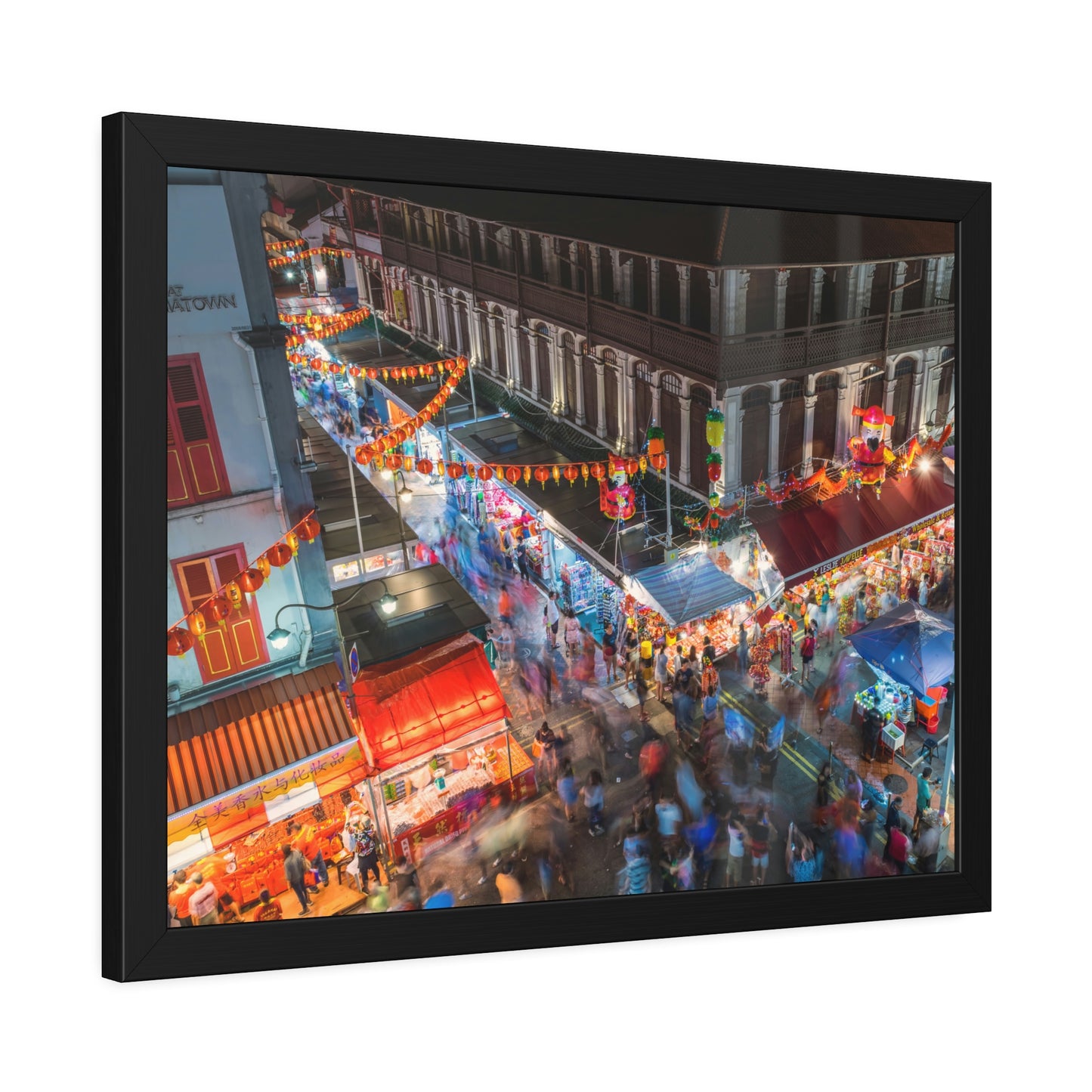Framed Paper Poster - SG Series (Chinatown 01)
