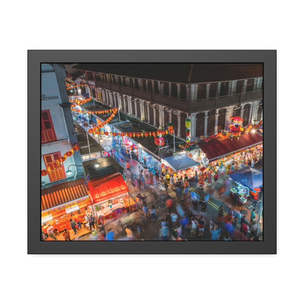 Framed Paper Poster - SG Series (Chinatown 01)