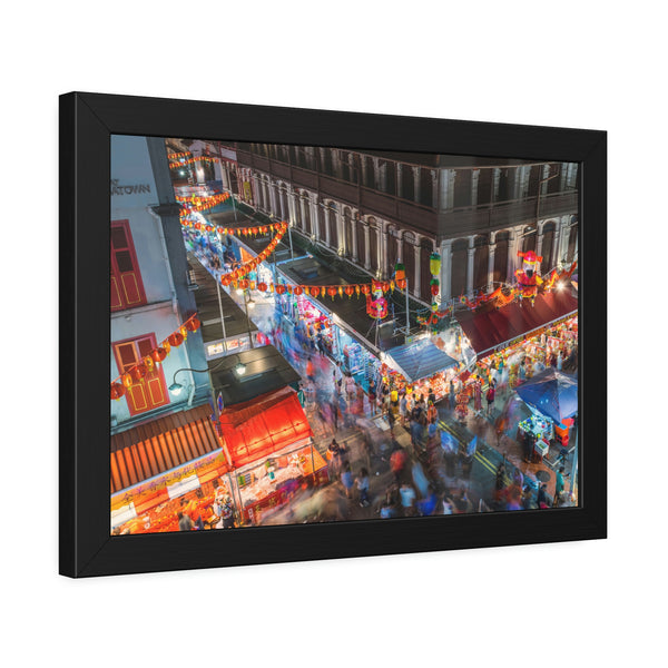 Framed Paper Poster - SG Series (Chinatown 01)