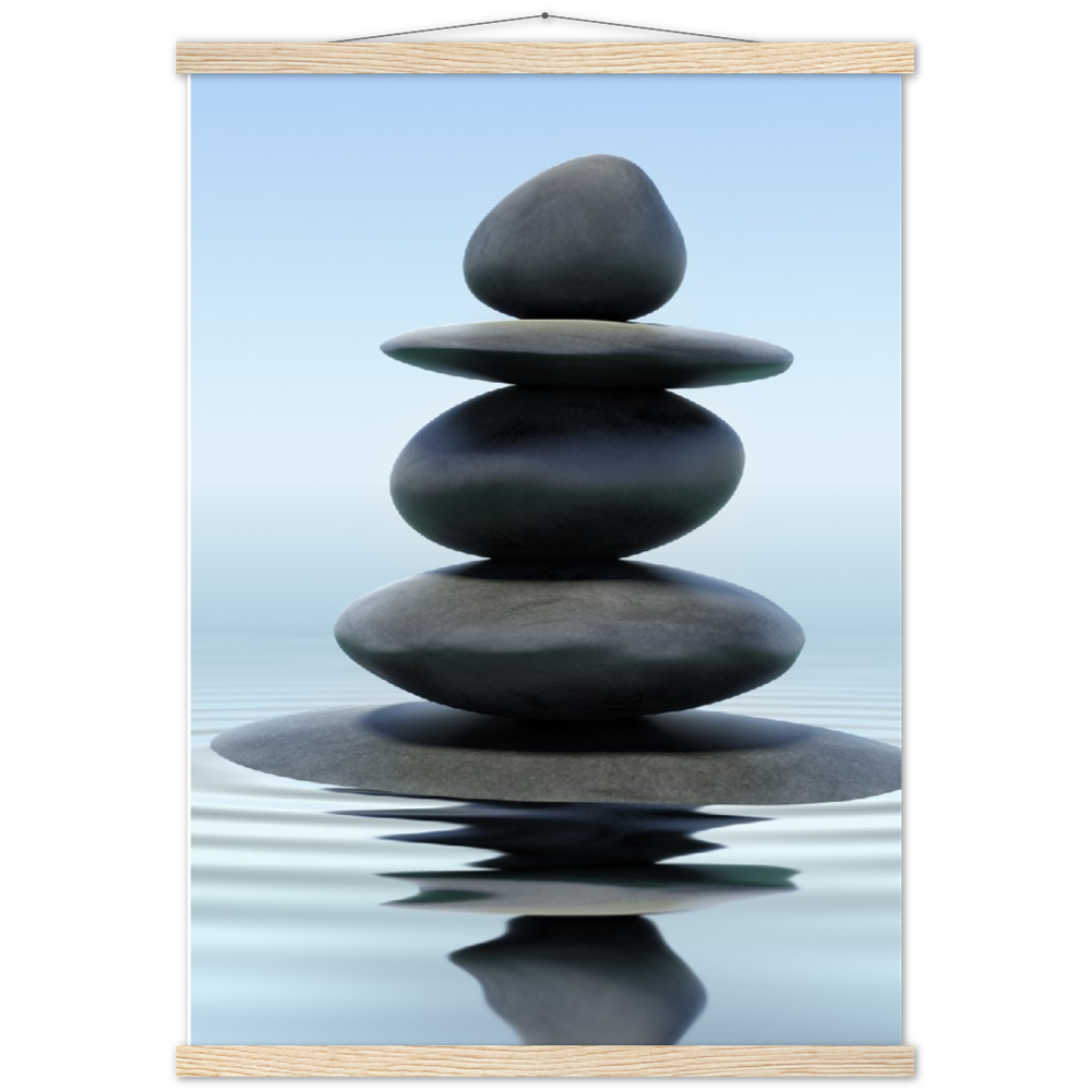 Classic Semi-Glossy Paper Poster with Hanger - Relaxation Series Poster 005