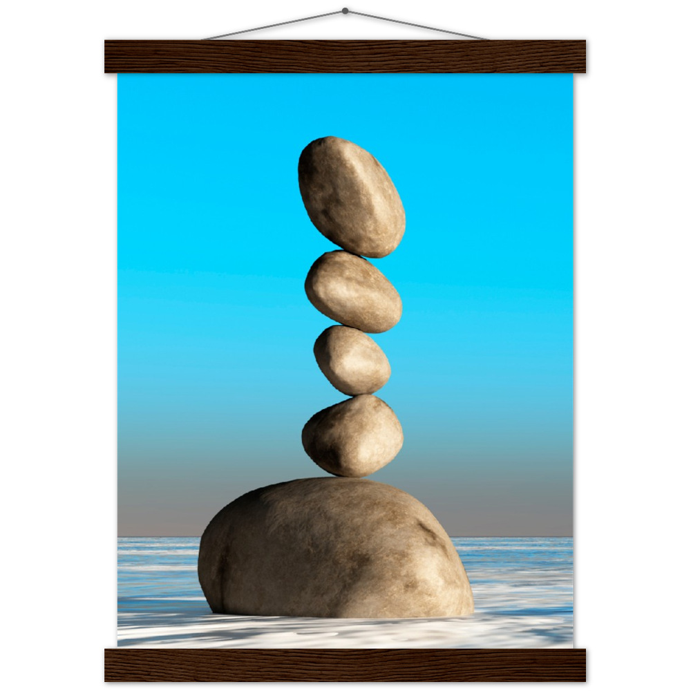 Classic Semi-Glossy Paper Poster with Hanger - Relaxation Series Poster 002