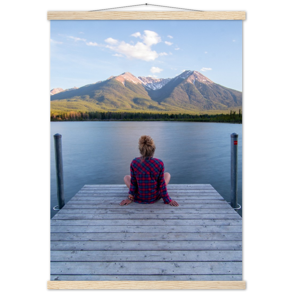 Classic Semi-Glossy Paper Poster with Hanger - Relaxation Series Poster 009