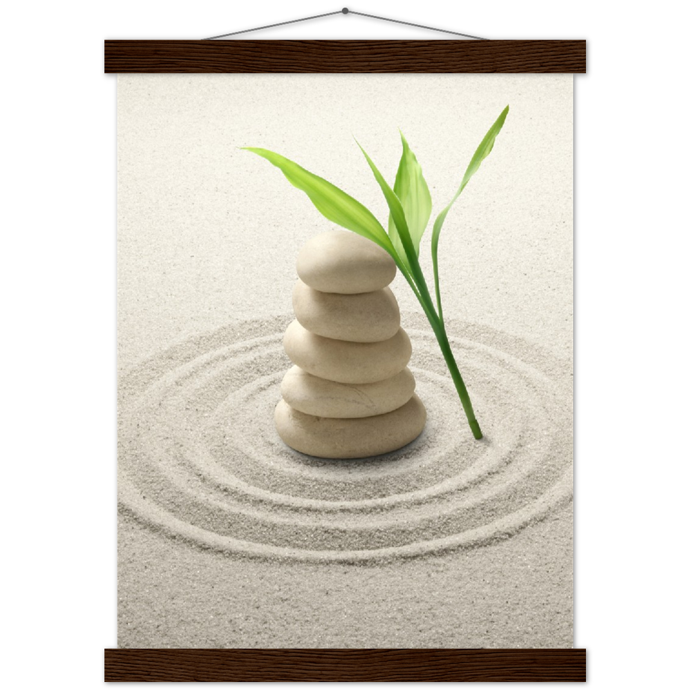 Classic Semi-Glossy Paper Poster with Hanger - Relaxation Series Poster 001