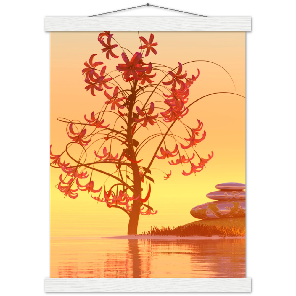 Classic Semi-Glossy Paper Poster with Hanger - Relaxation Series Poster 006