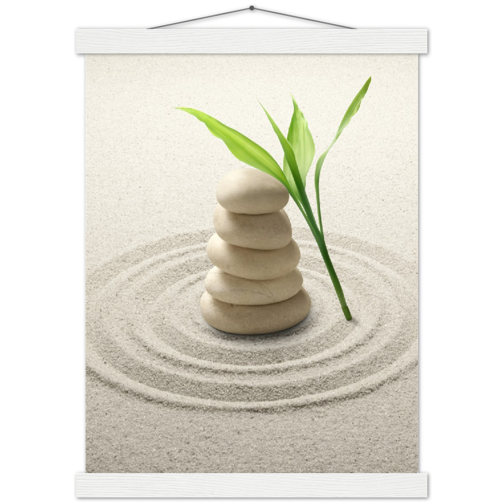 Classic Semi-Glossy Paper Poster with Hanger - Relaxation Series Poster 001