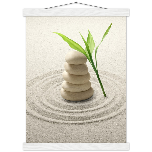 Classic Semi-Glossy Paper Poster with Hanger - Relaxation Series Poster 001
