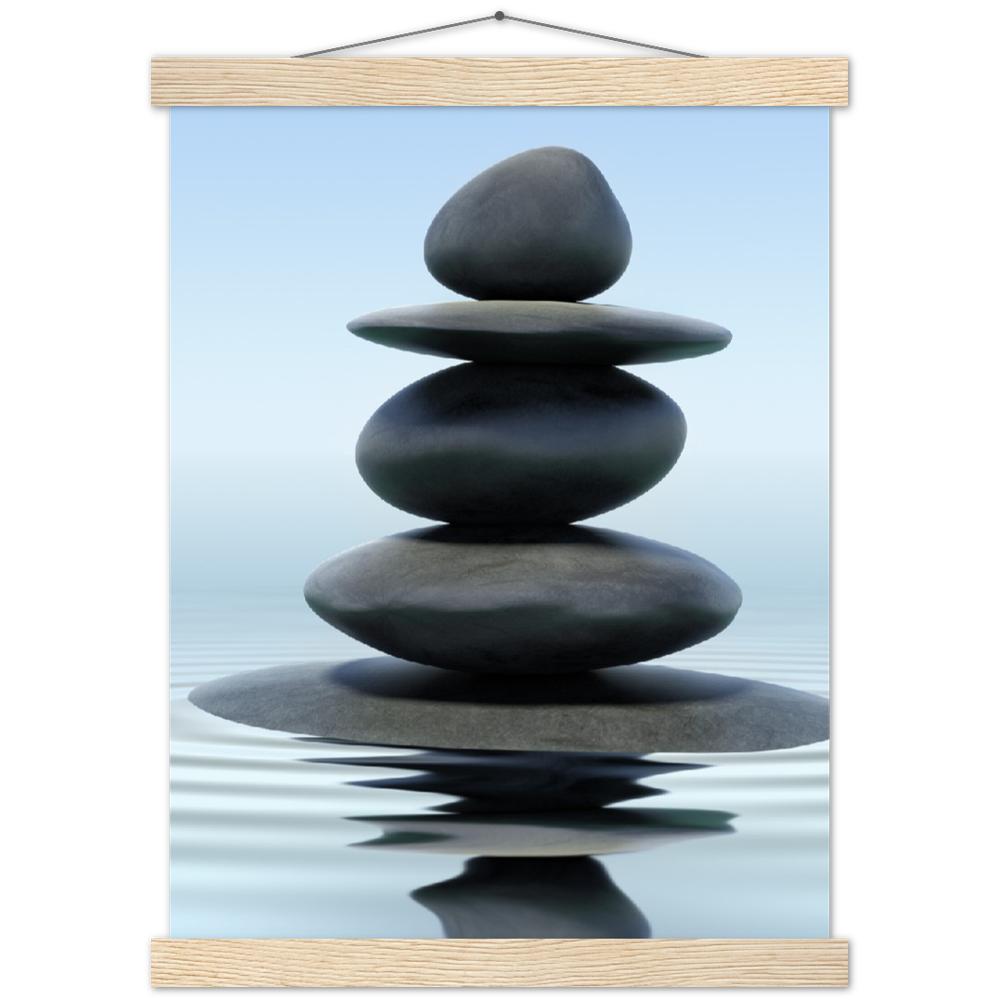 Classic Semi-Glossy Paper Poster with Hanger - Relaxation Series Poster 005