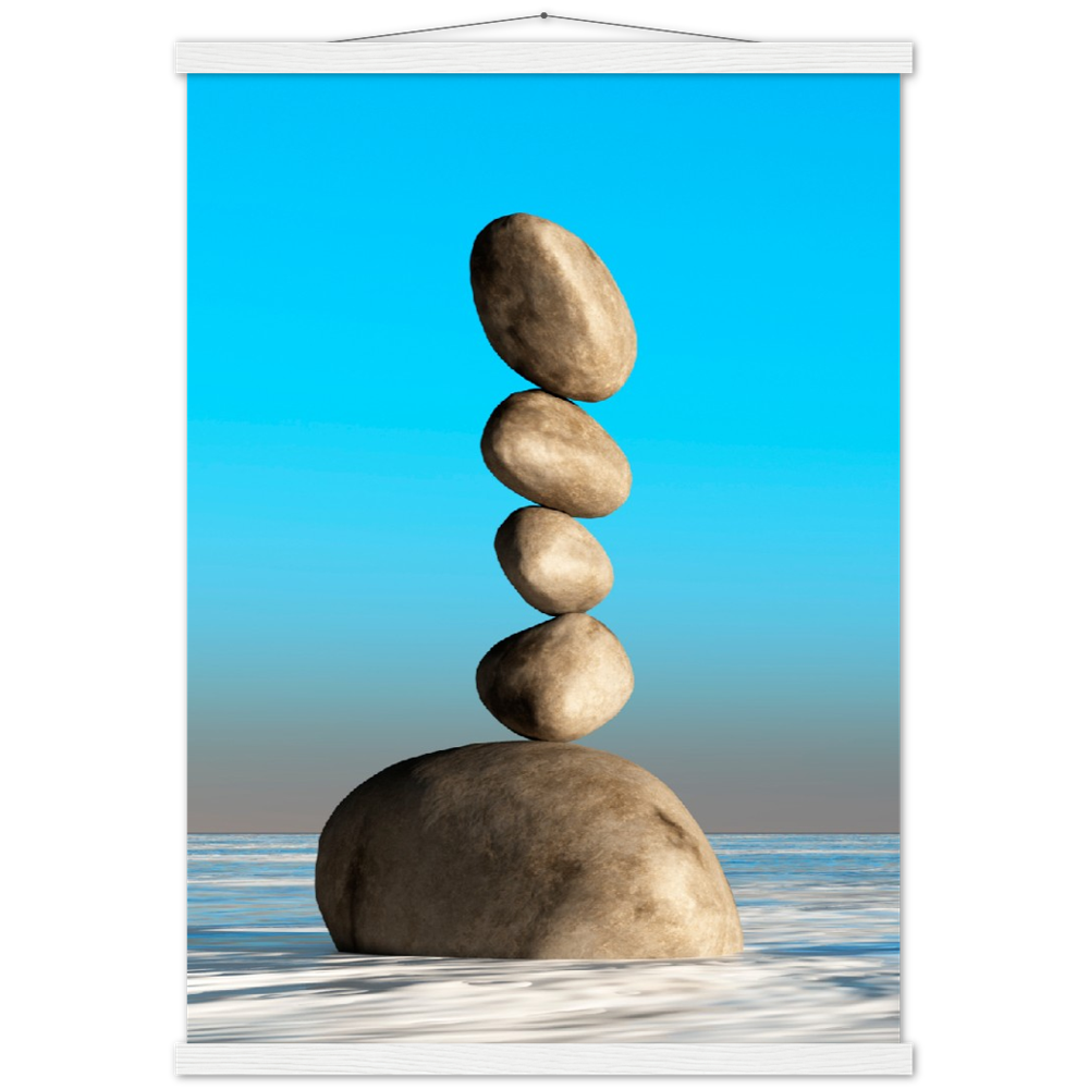 Classic Semi-Glossy Paper Poster with Hanger - Relaxation Series Poster 002