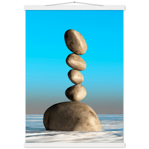 Classic Semi-Glossy Paper Poster with Hanger - Relaxation Series Poster 002