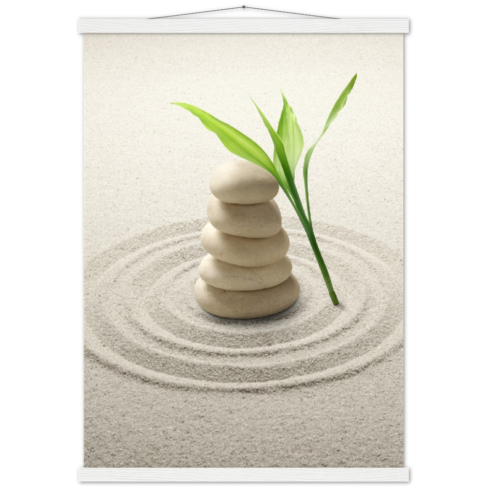 Classic Semi-Glossy Paper Poster with Hanger - Relaxation Series Poster 001