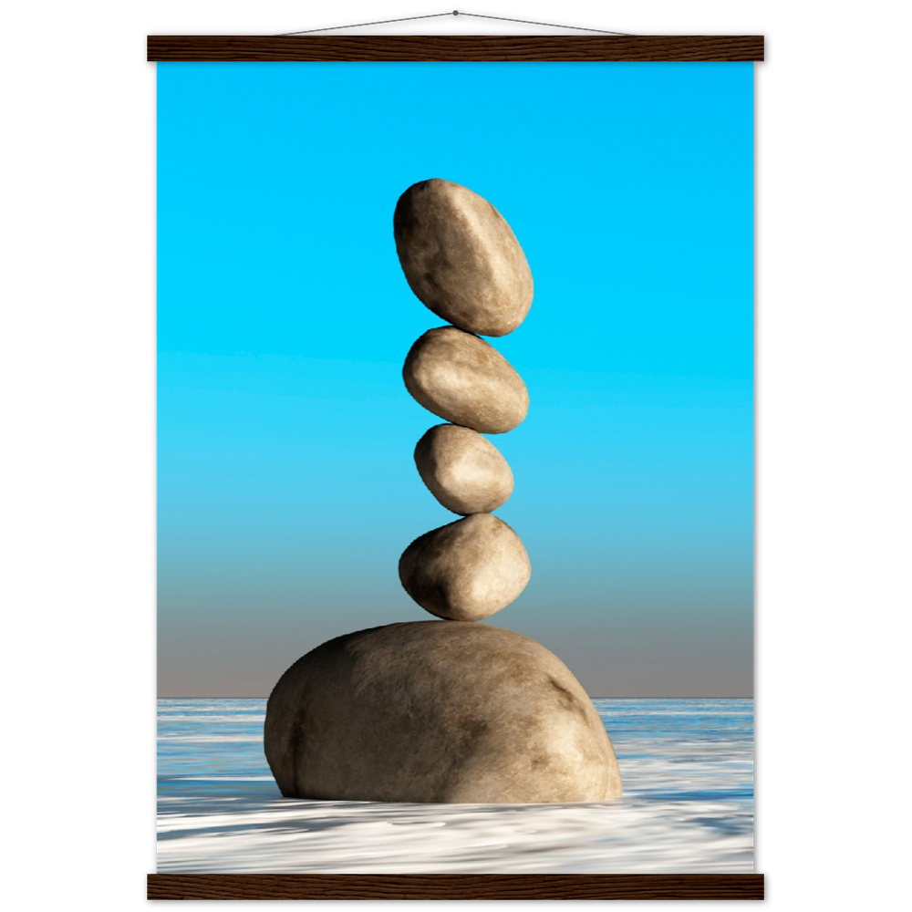 Classic Semi-Glossy Paper Poster with Hanger - Relaxation Series Poster 002