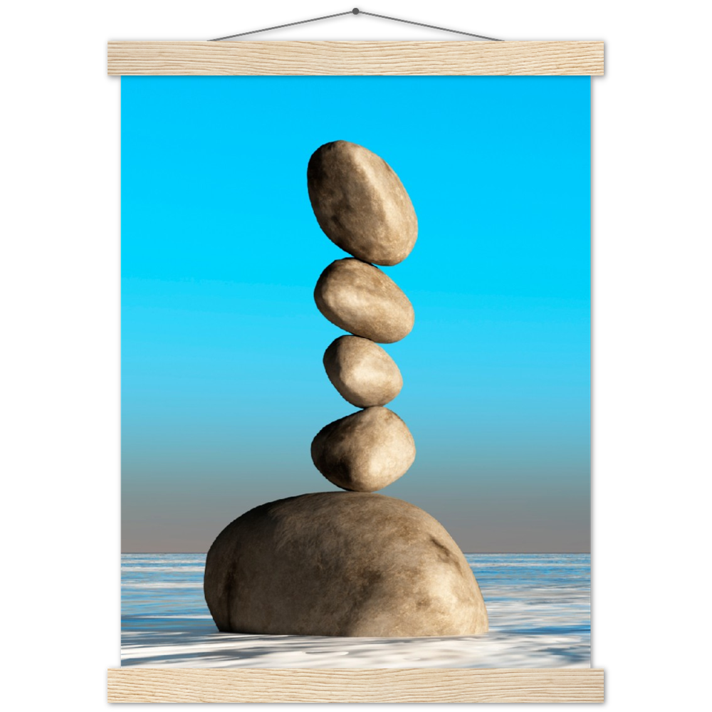 Classic Semi-Glossy Paper Poster with Hanger - Relaxation Series Poster 002