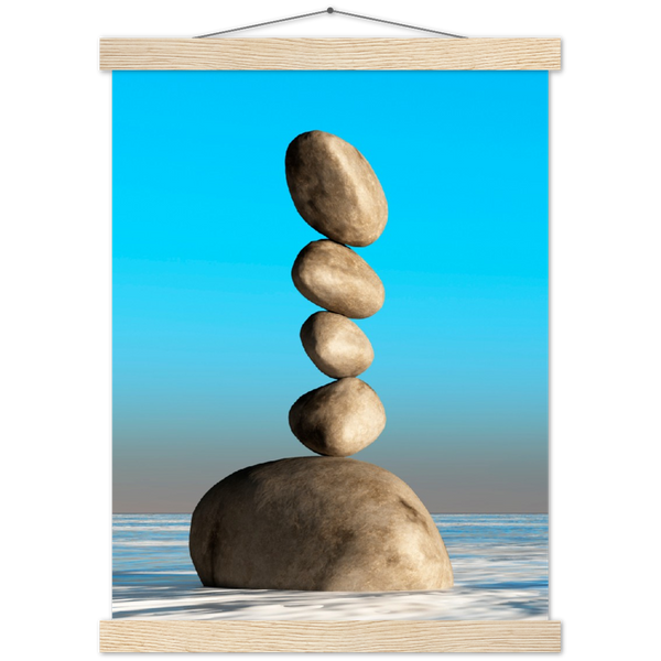 Classic Semi-Glossy Paper Poster with Hanger - Relaxation Series Poster 002