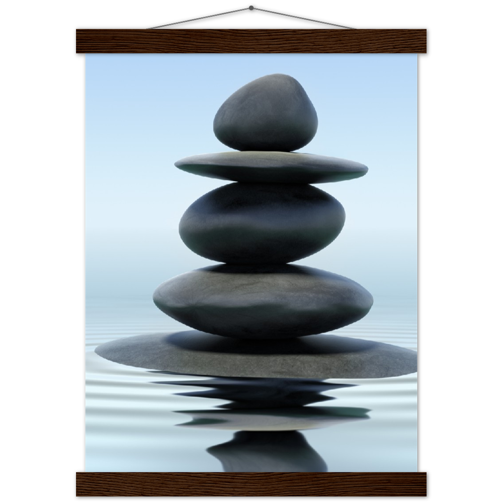 Classic Semi-Glossy Paper Poster with Hanger - Relaxation Series Poster 005