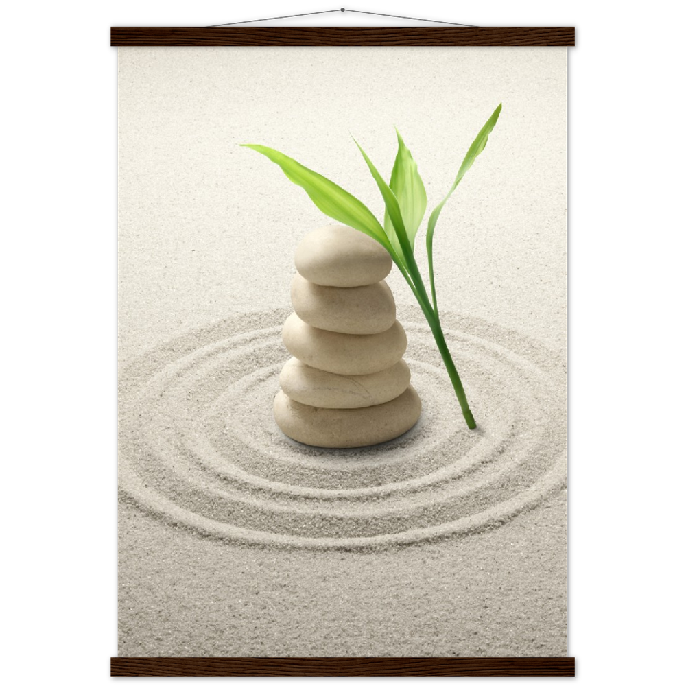 Classic Semi-Glossy Paper Poster with Hanger - Relaxation Series Poster 001