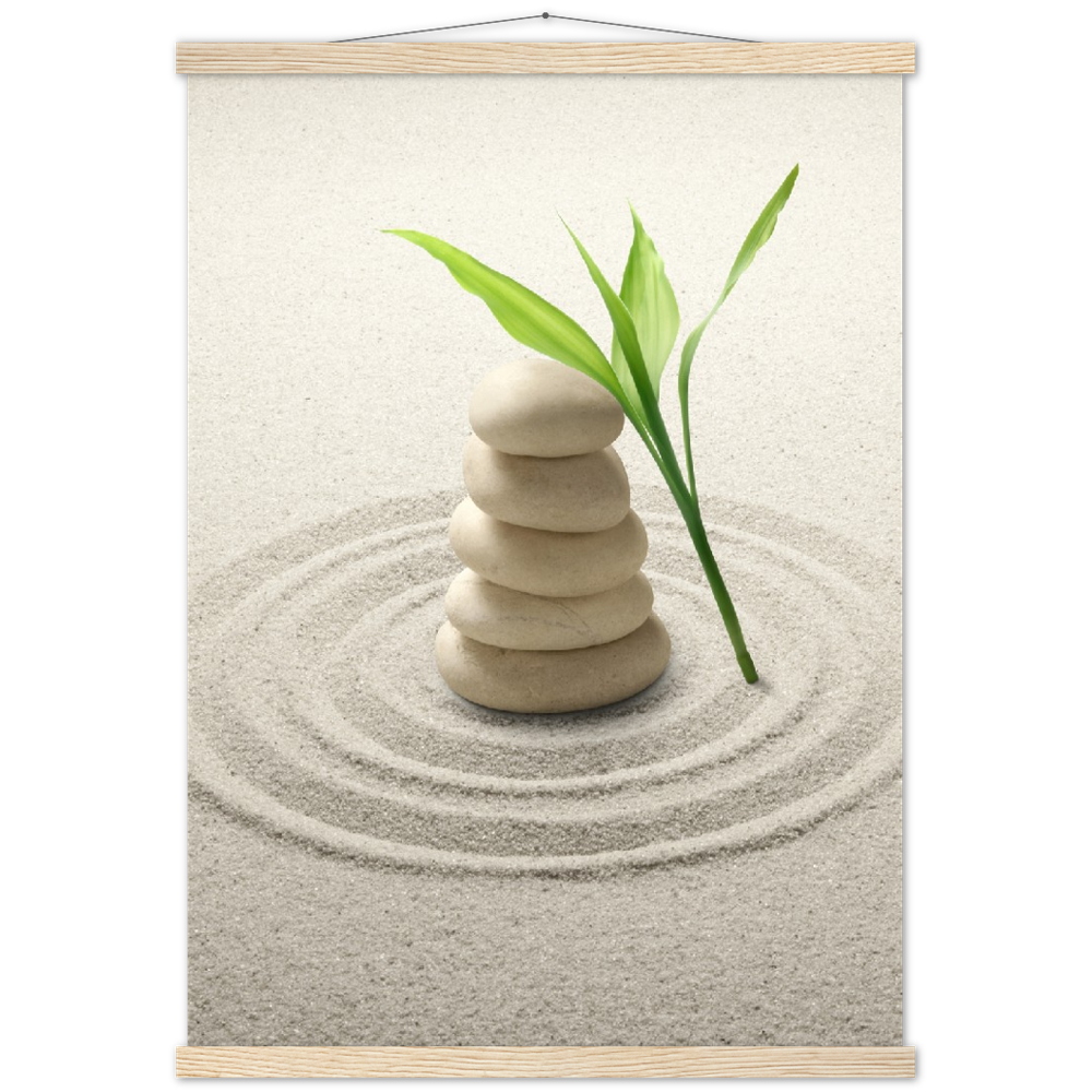 Classic Semi-Glossy Paper Poster with Hanger - Relaxation Series Poster 001