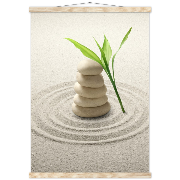Classic Semi-Glossy Paper Poster with Hanger - Relaxation Series Poster 001