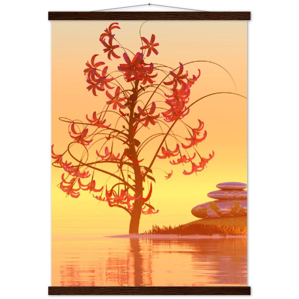 Classic Semi-Glossy Paper Poster with Hanger - Relaxation Series Poster 006