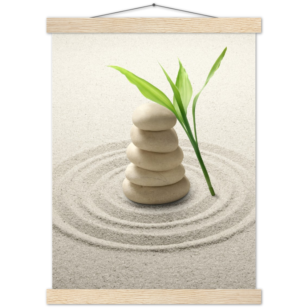 Classic Semi-Glossy Paper Poster with Hanger - Relaxation Series Poster 001