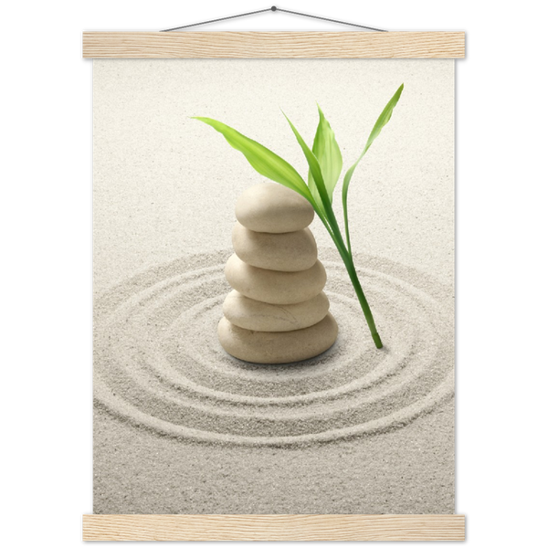 Classic Semi-Glossy Paper Poster with Hanger - Relaxation Series Poster 001