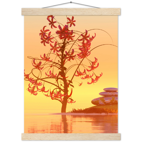 Classic Semi-Glossy Paper Poster with Hanger - Relaxation Series Poster 006