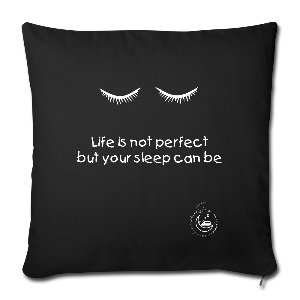 Throw Pillow Cover 18” x 18” - black
