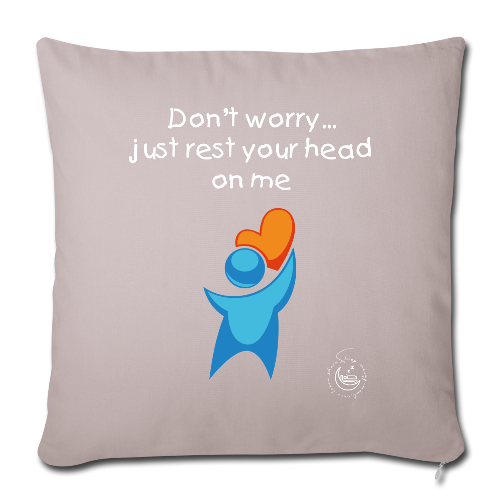 Throw Pillow Cover 18” x 18” - light taupe