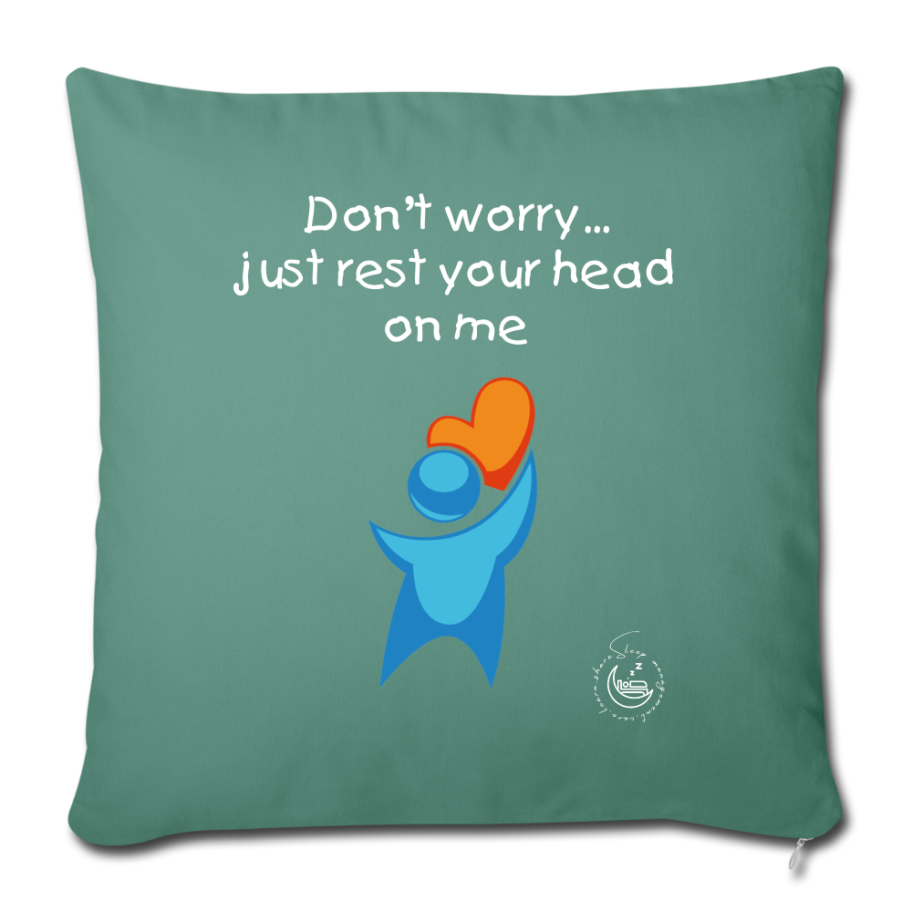 Throw Pillow Cover 18” x 18” - cypress green