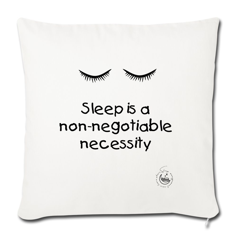 Throw Pillow Cover 18” x 18” - natural white