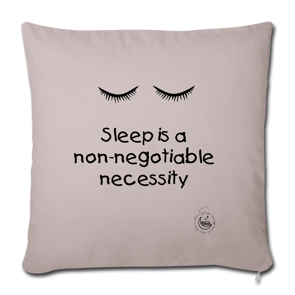 Throw Pillow Cover 18” x 18” - light taupe